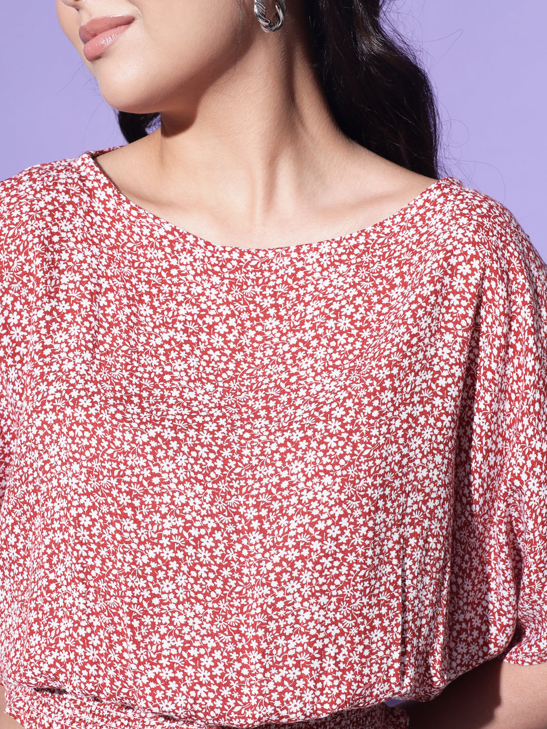 Trendy Smocking Detail Top