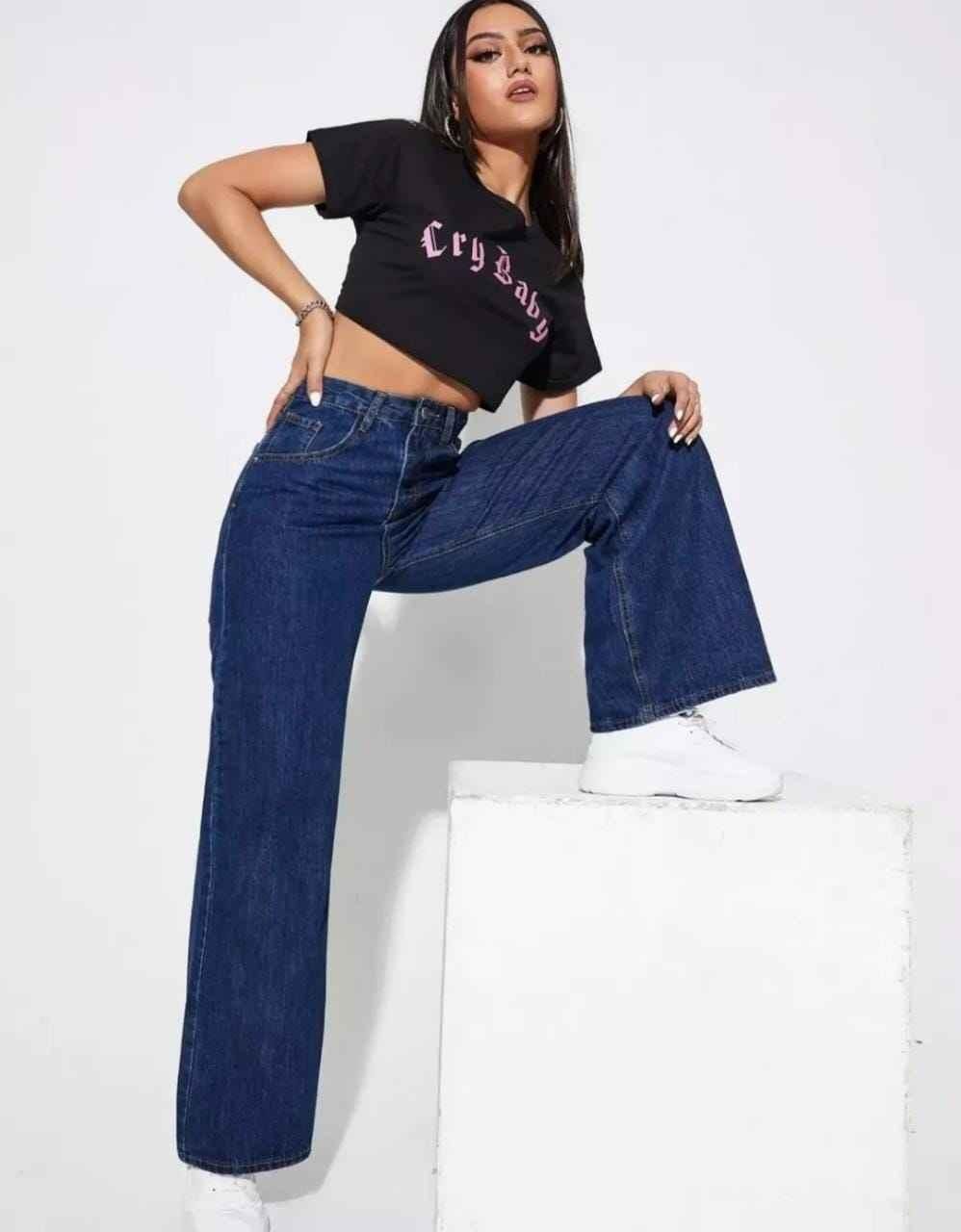 Indigo Wide-Leg denims For Women