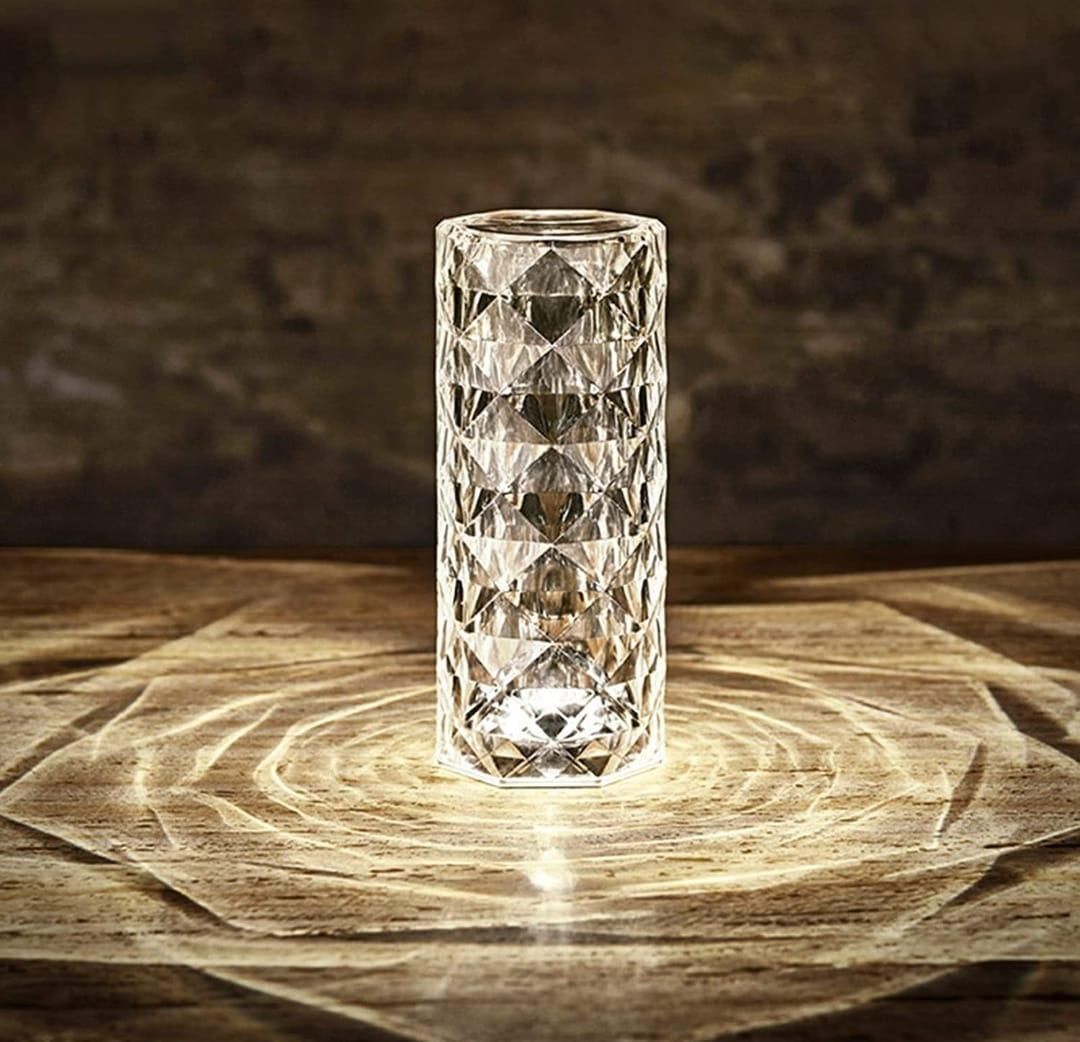 USB Rechargeable With Remote Control Crystal Table Lamp