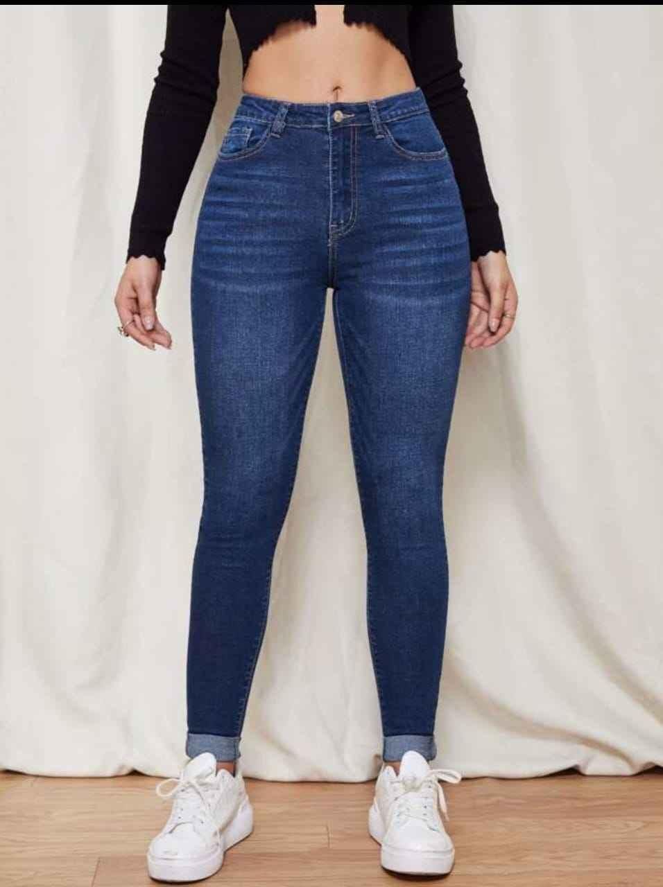 Women's High Rise Stretchable Causal Jeans