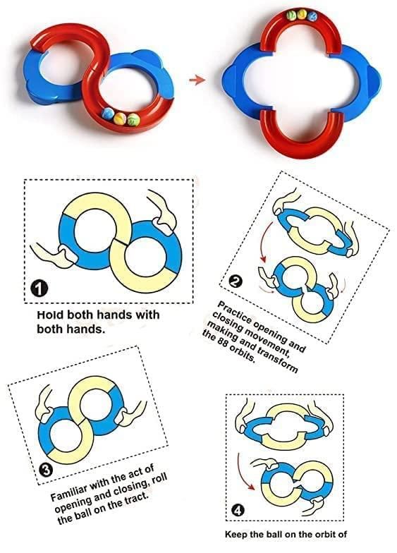 8 Shape Infinite Loop Interaction Balancing Track Toy