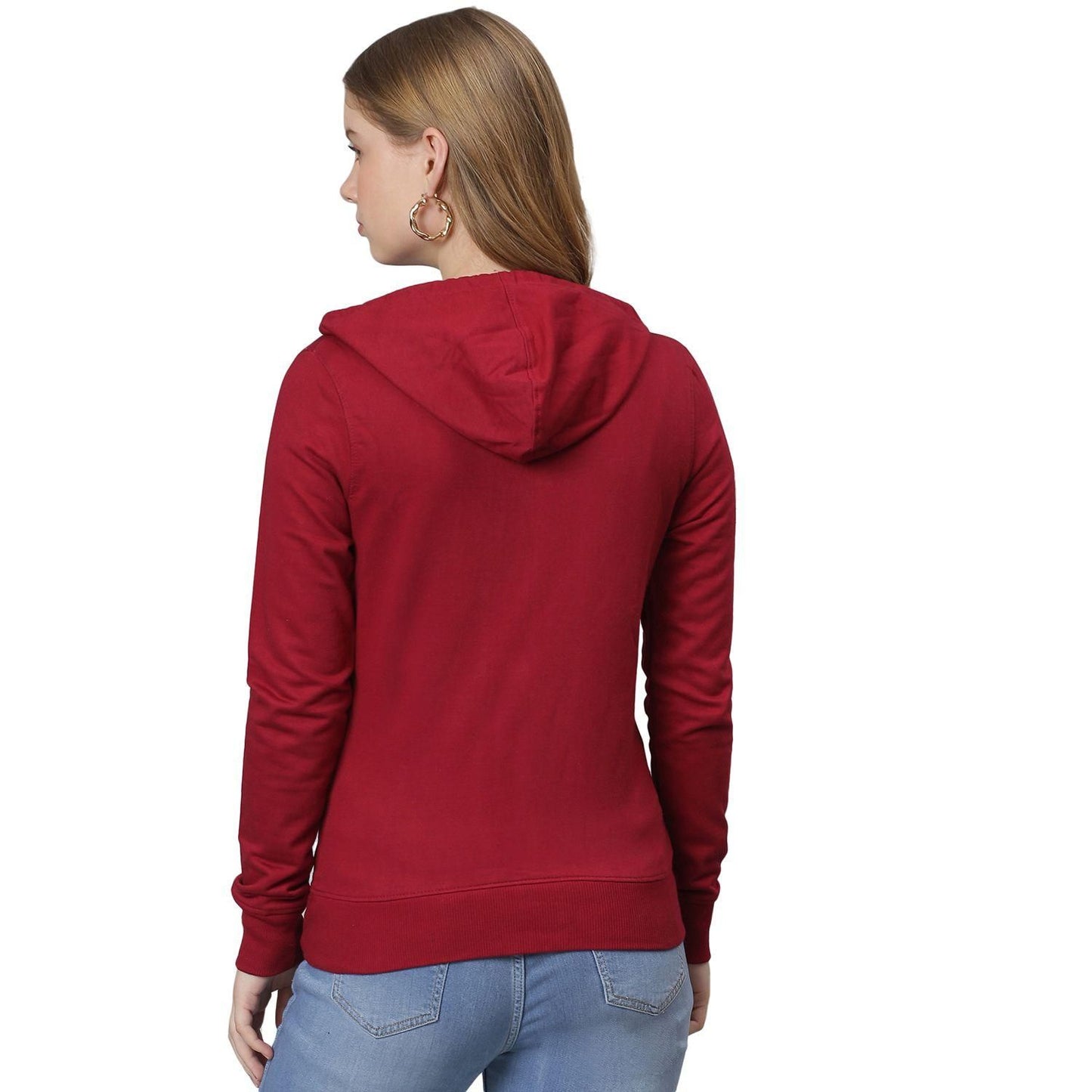 Women Printed Stylish Casual Hooded Sweatshirts