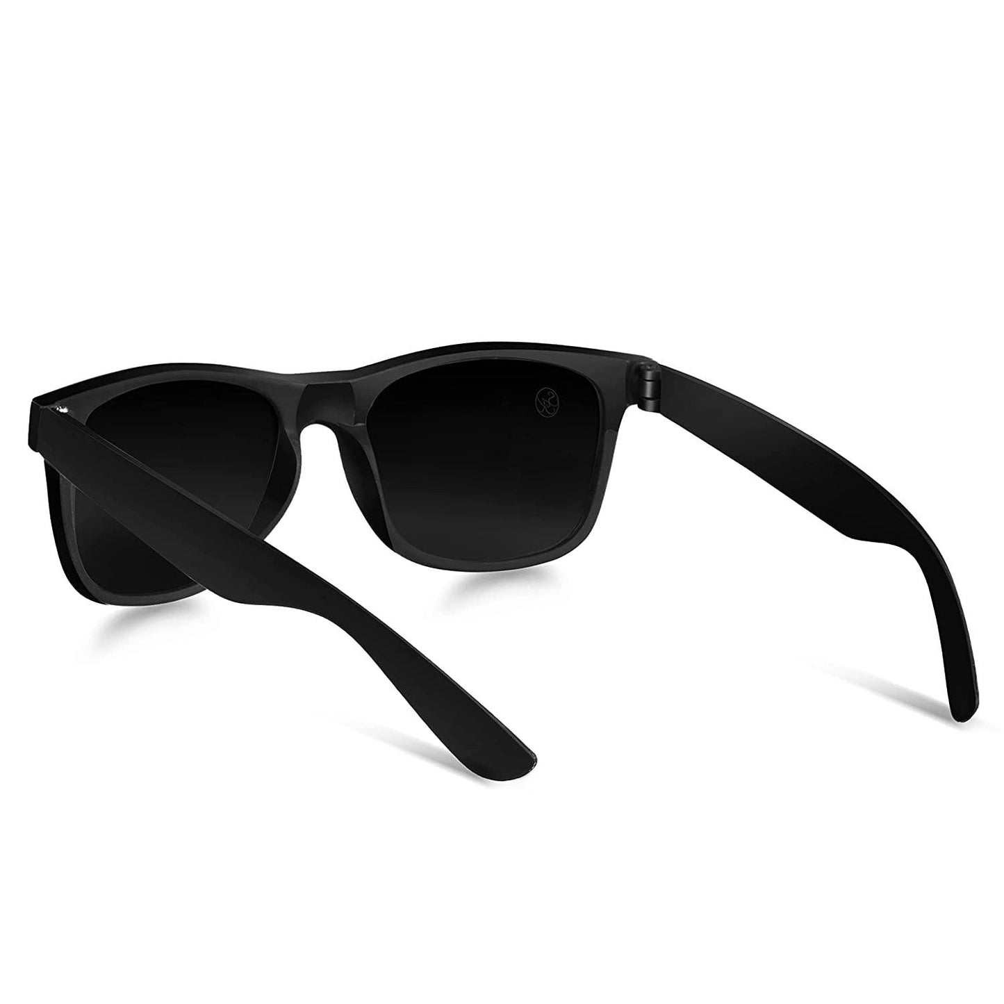 Unisex Signature Sunglasses - Combo of Balck and Square Black Sunglass (Golden Touch)