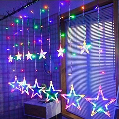 12 Stars 138 LED Curtain lights String fairy lights (Multicolor)