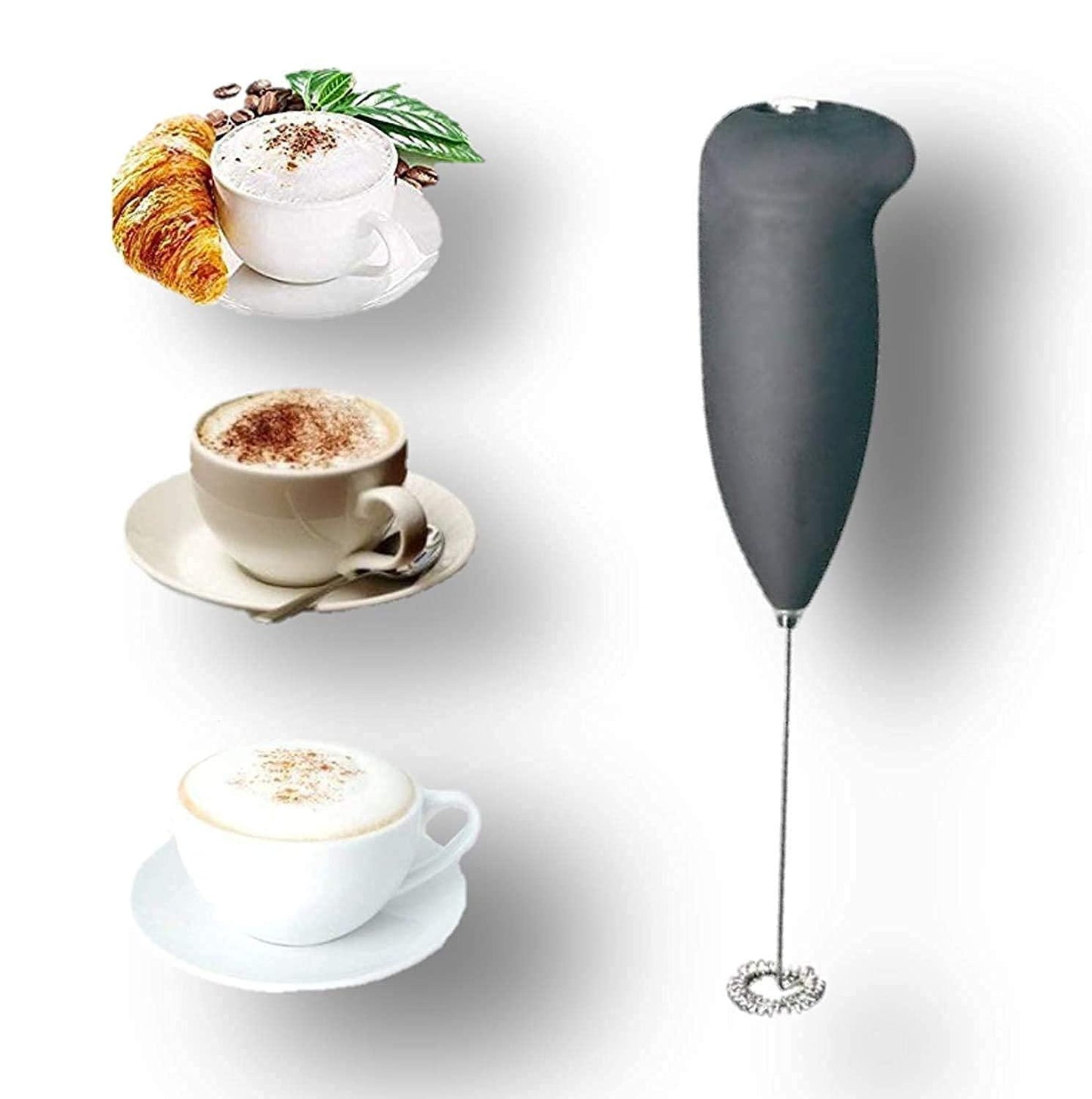 Stainless Steel Battery Operated Mini Classic Sleek Design Hand Blender Mixer