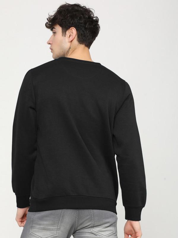 Cotton Solid Full Sleeves Regular Fit Men's Sweatshirt