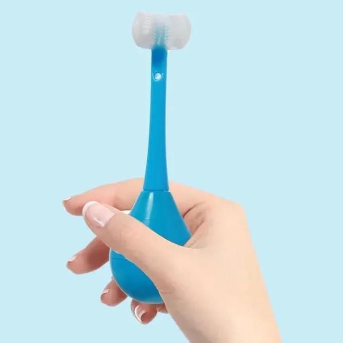 Three Sides Soft Silicone Head Toothbrush  (Pack of 2)