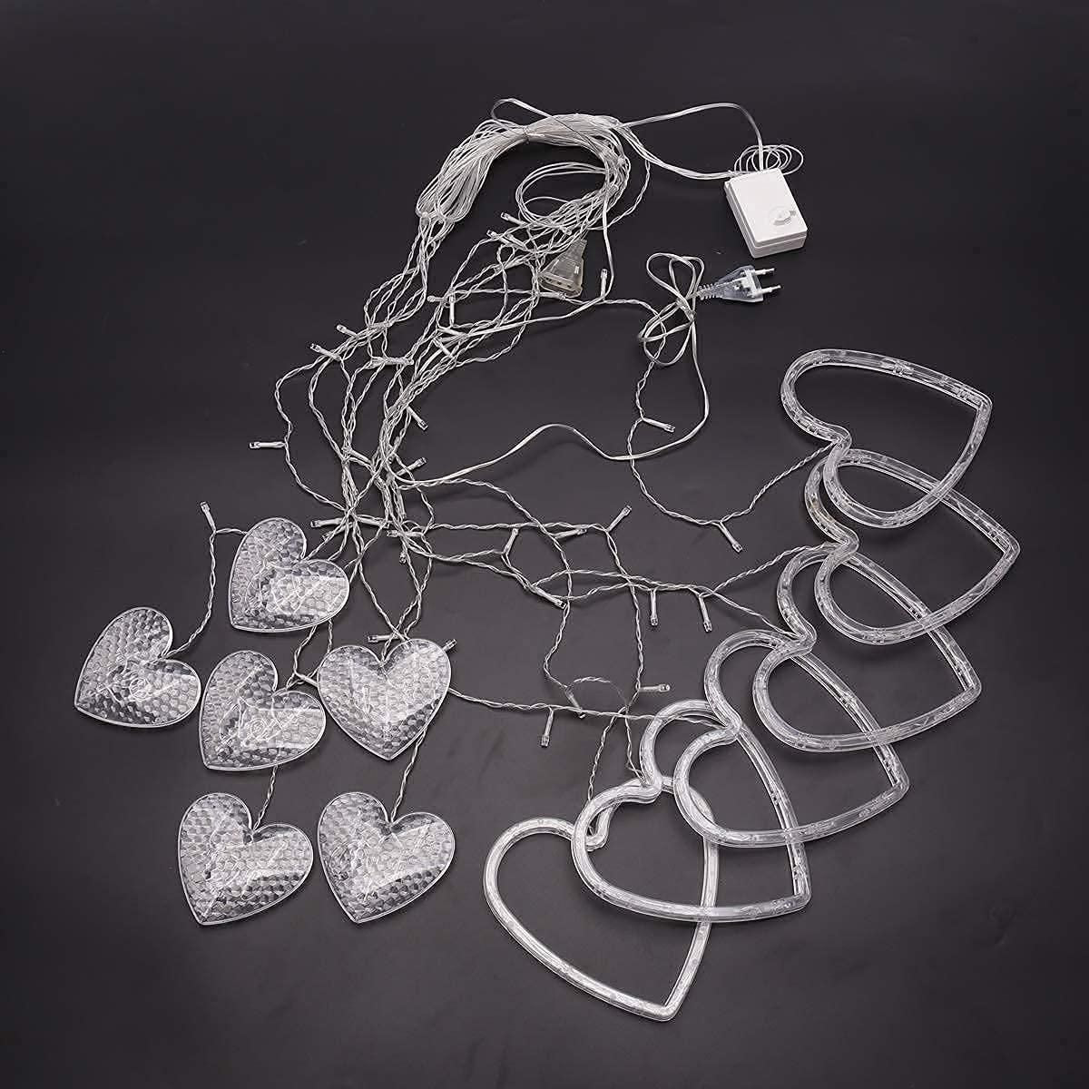 Heart Curtain Light - 5+5 Heart,