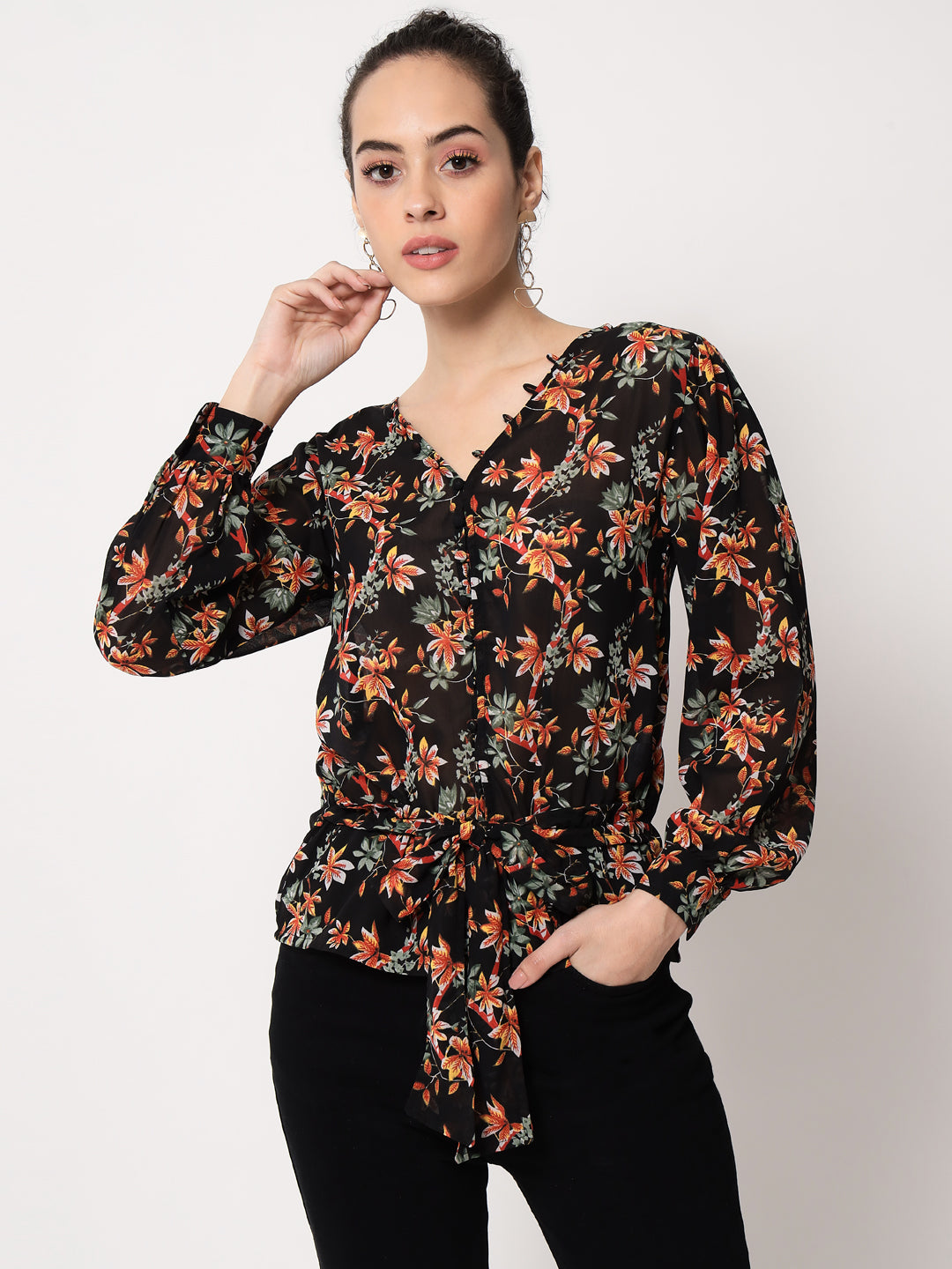 Women's Floral Printed Top