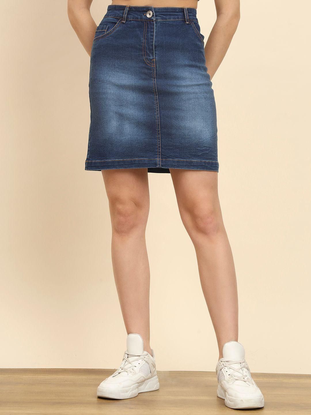 Blue Denim Skirt