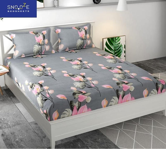 Cotton Fitted Double Bedsheets