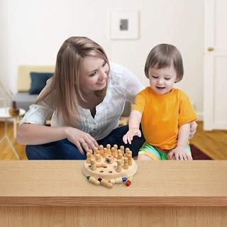 Wooden Memory Match Stick Chess Game