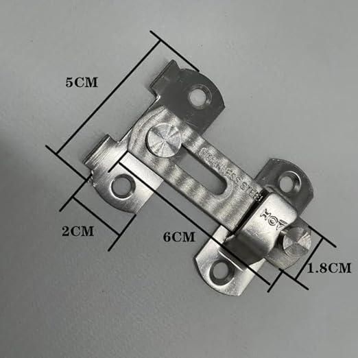 Stainless Steel Flip Latch Lock, Security Sliding Buckle Door Guard for Window, Cabinet.