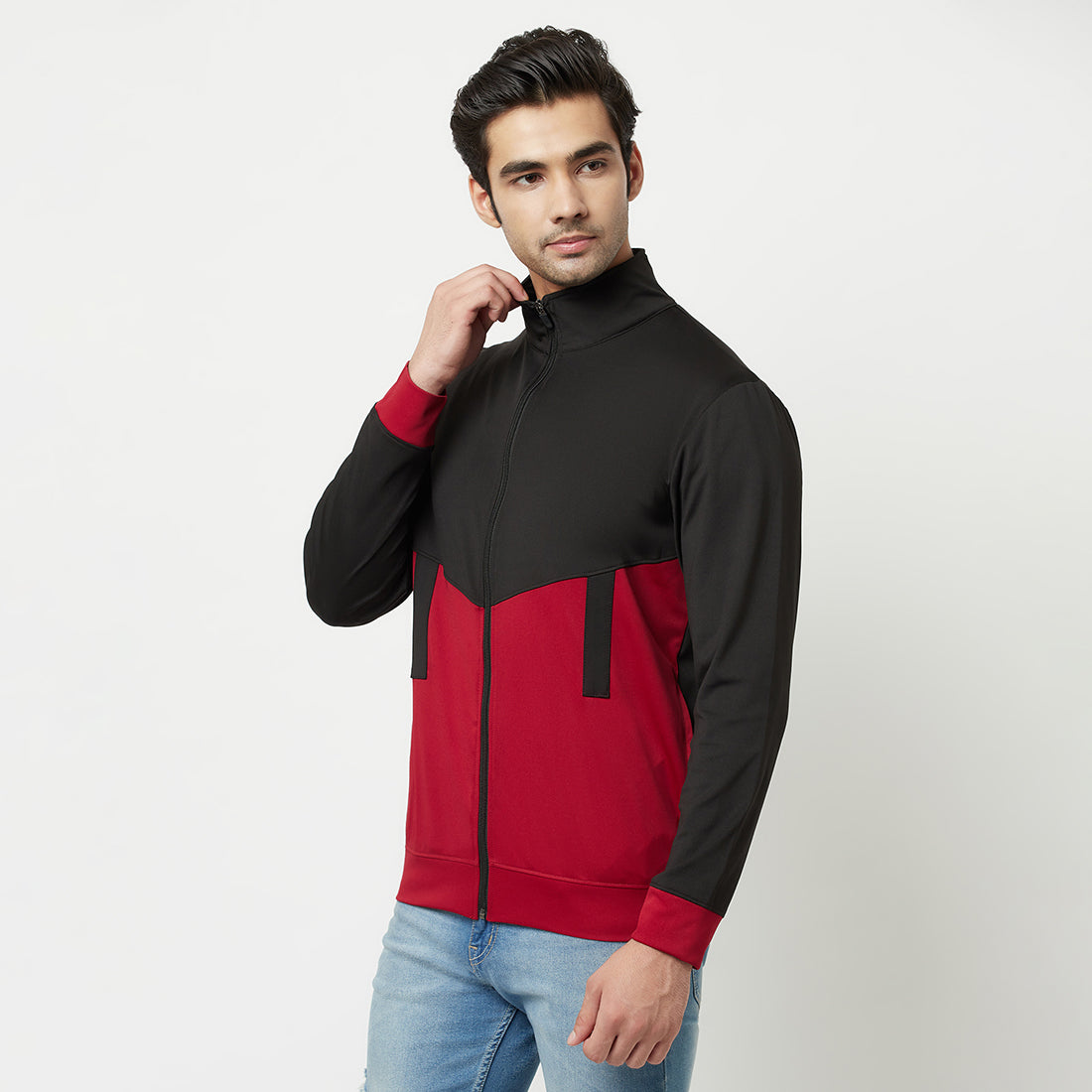 Colorblock Full Sleeves Mens Jacket