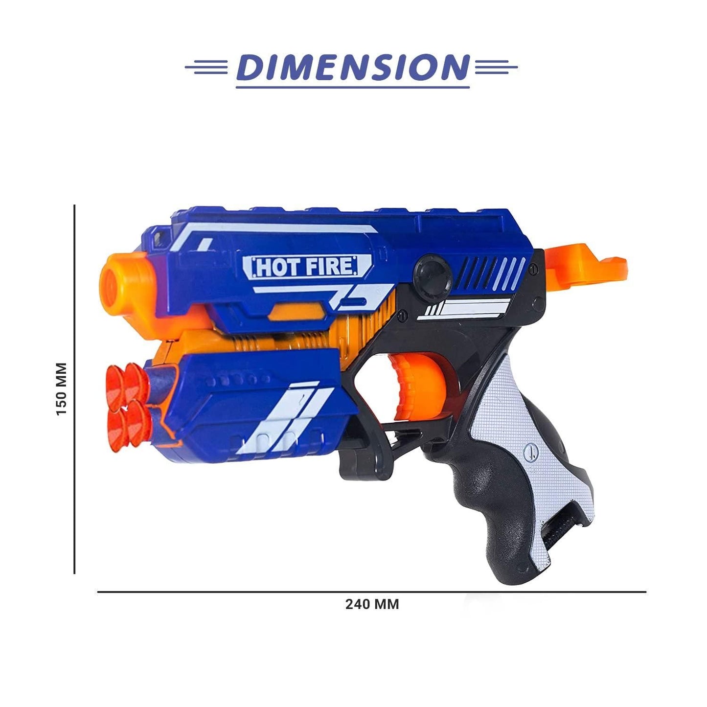 Hot Fire Blaze Storm Foam Blaster Toy Gun