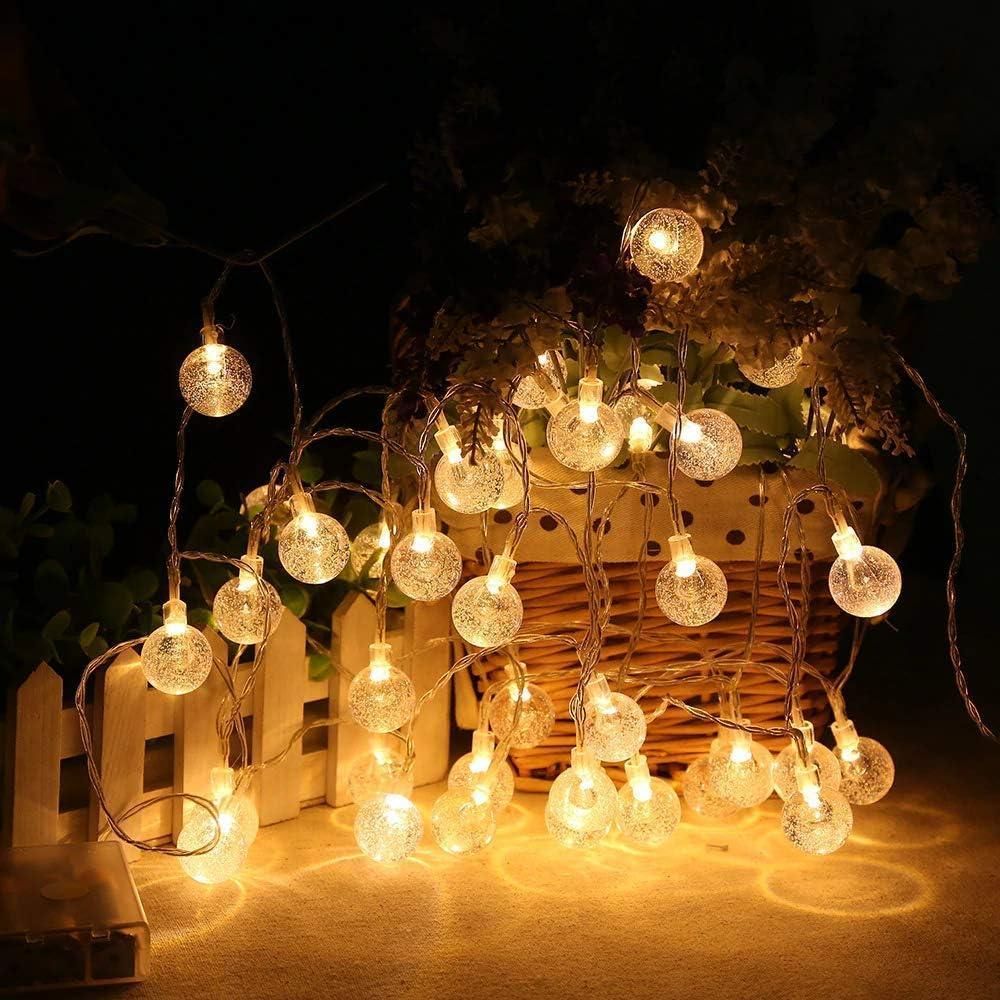 14 LED Crystal Balls String Lights for Home Decoration (Warm White)