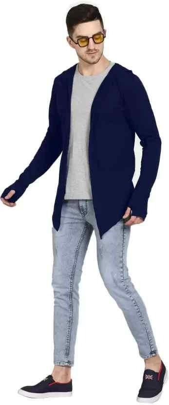 Men Jacket Style Full Sleeve Shrug