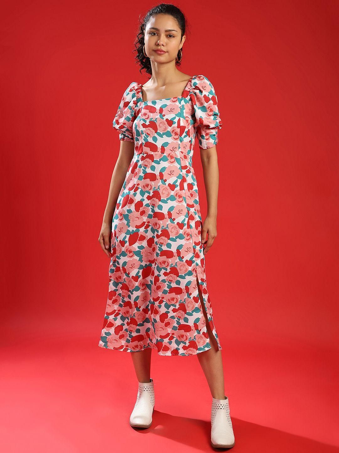 Women's Printed Drop Waist Dress